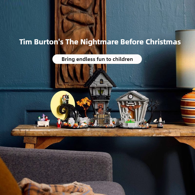2193-Piece Tim Burton's The Nightmare Before Christmas Building Set - Collectible Model Kit for Fans & Decor | Perfect for Halloween, Christmas Displays & Movie-Themed Collections