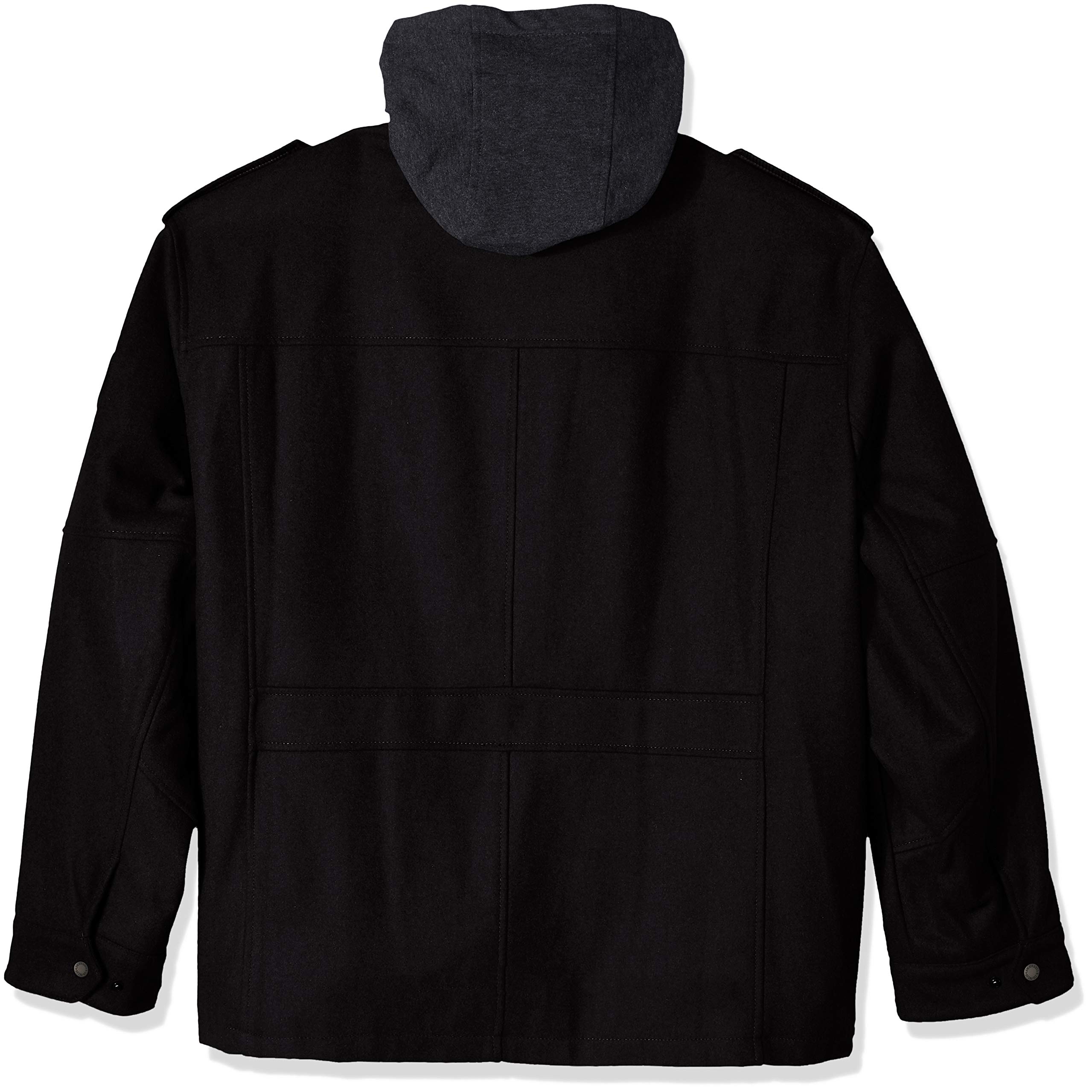 Levi's Men's Wool Blend Hooded Military Jacket - Winter Warm Coat for Outdoor Activities (Regular, Big & Tall Sizes) | Hiking, Camping & Casual Wear