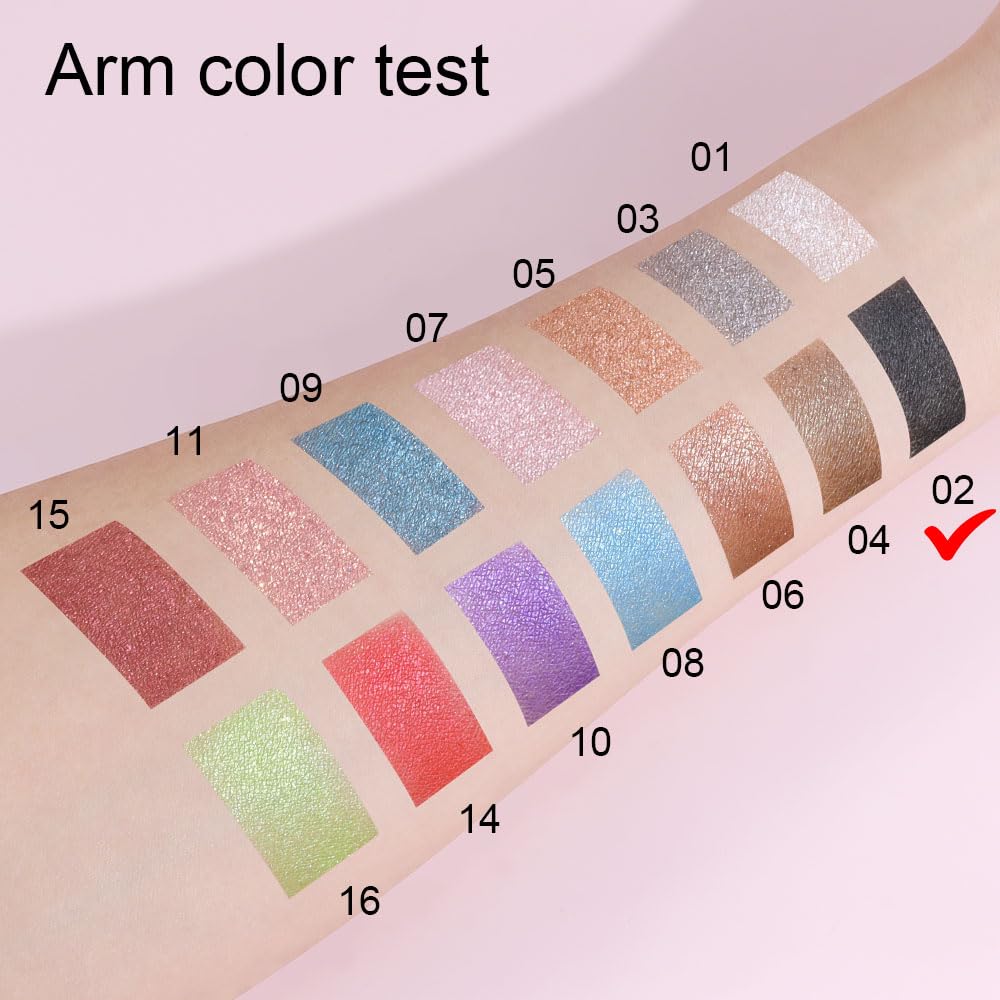 Vegan Black Pressed Powder Eyeshadow with Mirror - Matte Single Eyeshadow for Women, High Pigment, Long Lasting & Waterproof | Perfect for Day to Night Makeup, Natural Look & Intense Color