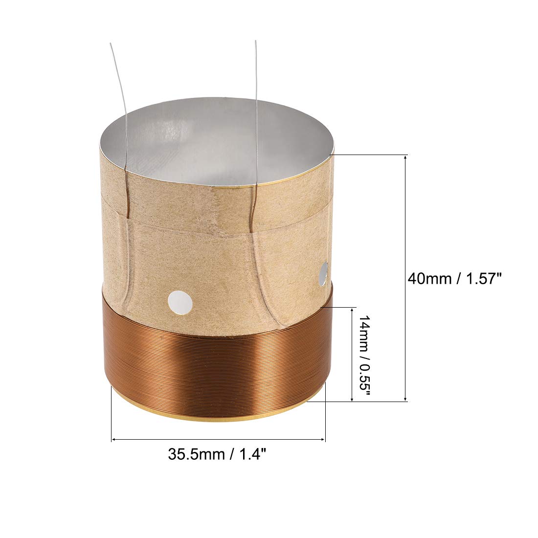 uxcell 2pcs 35.5mm 1.5