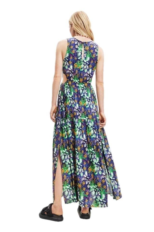 Desigual Women's Sleeveless Woven Dress - Summer Casual Flowy Maxi Dress for Beach, Vacation & Outdoor Events