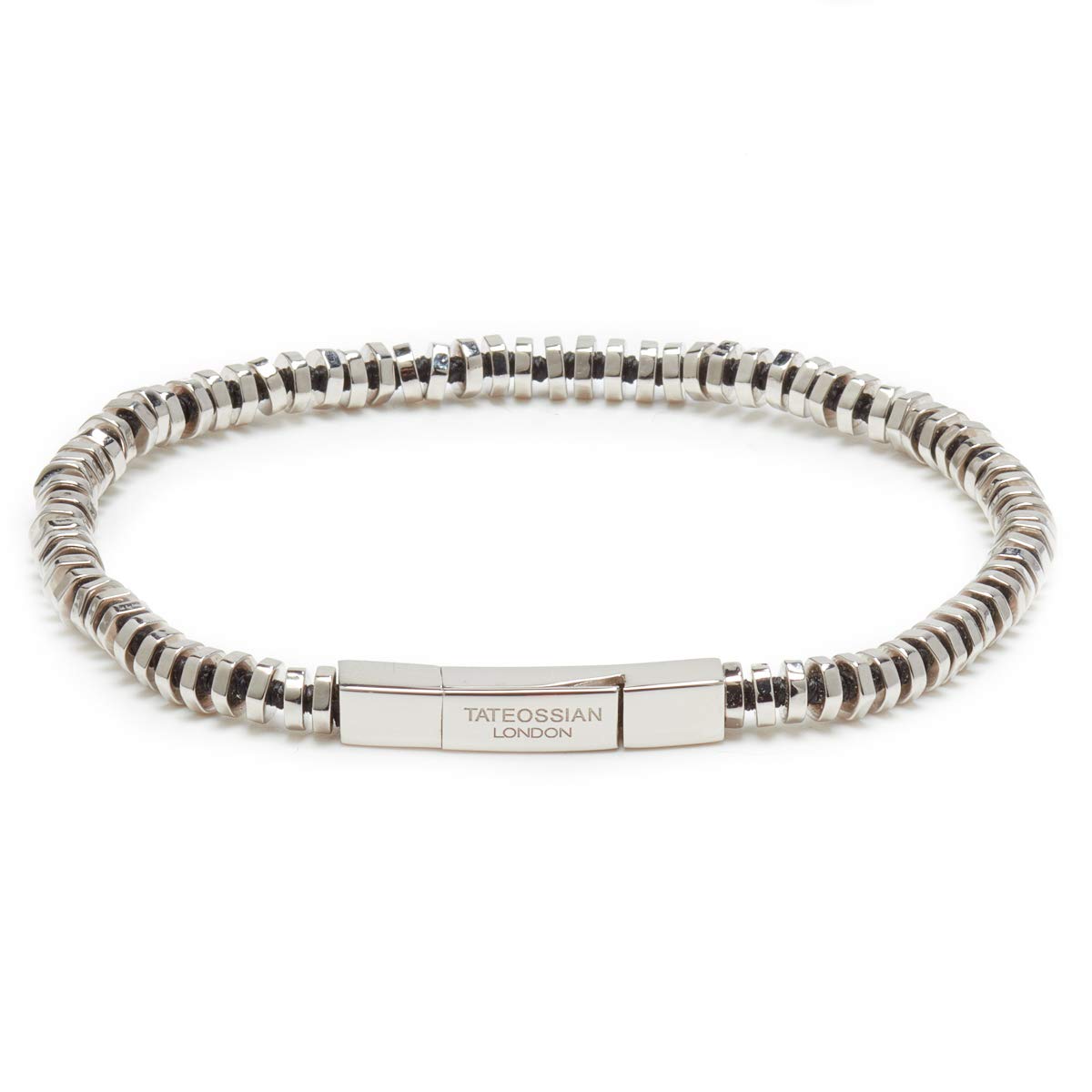 Tateossian Men's Pure Thread Sterling Silver Bracelet - Elegant & Durable Jewelry for Casual & Formal Wear - Perfect Gift for Him