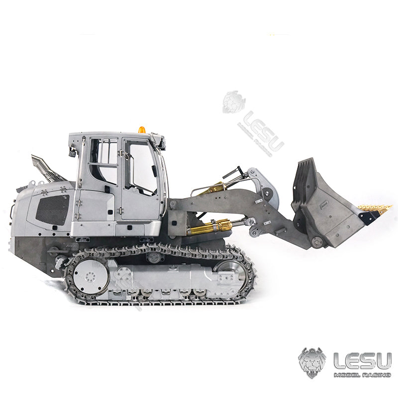 LESU 1/14 Scale 636 Loader Metal Hydraulic Tracked RC Truck with Lights, Sound & 2-Channel Radio Control System - Best for Construction Site Play, RC Hobby Enthusiasts & Collectors