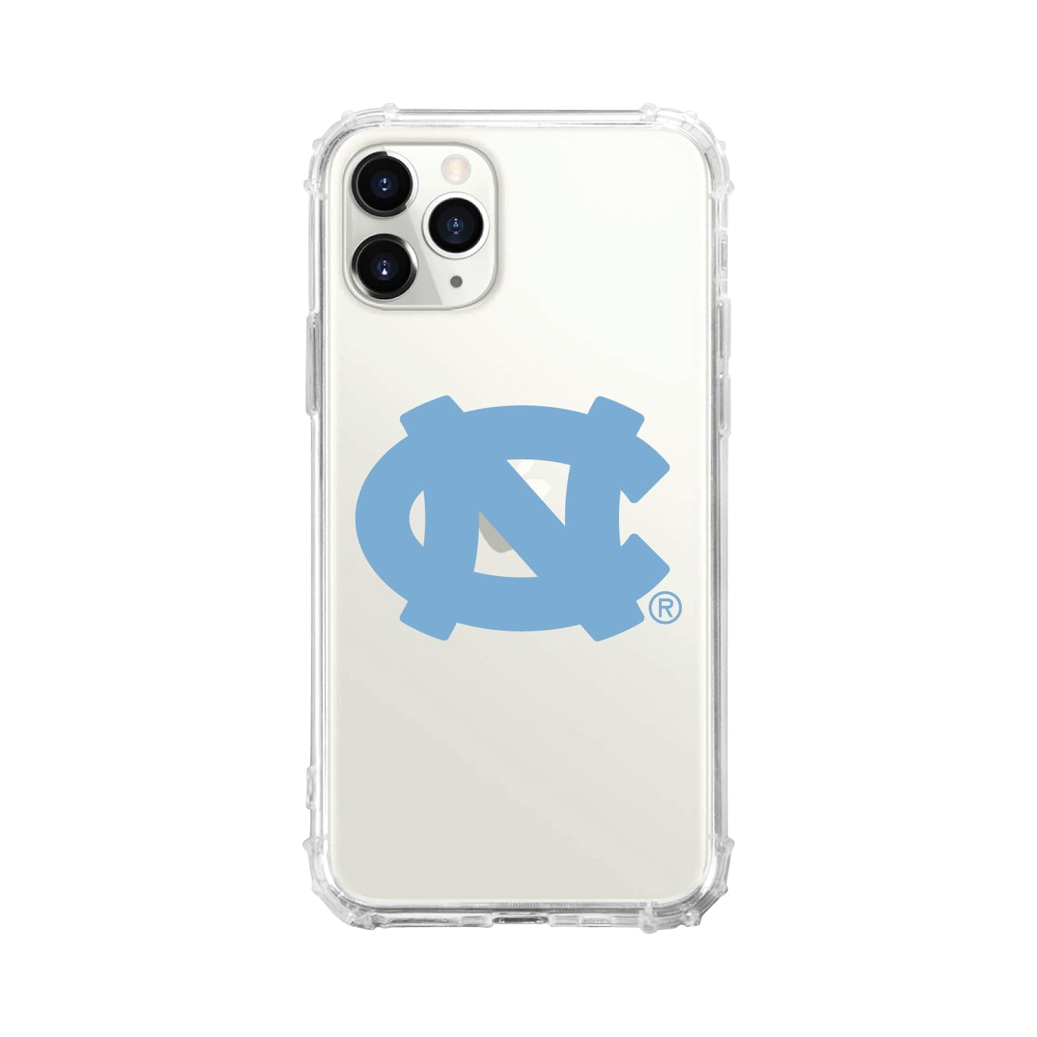 OTM Essentials Rugged Phone Case for iPhone 13 Pro - Shockproof Protective Cover with Reinforced Edges in Classic White | Perfect for UNC Students & iPhone 13 Pro Users