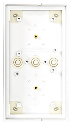 Mobotix MX-OPT-BOX-2-EXT-ON-PW White 2 Module On-Wall Security Camera Box - Professional Home & Office Surveillance Installation for Indoor/Outdoor Protection