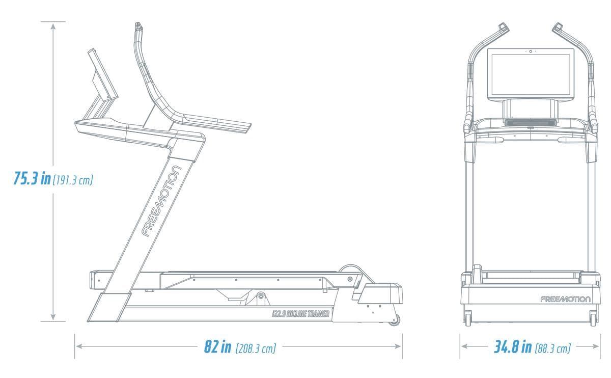 Freemotion i22.9 Incline Trainer - Commercial Grade Treadmill for Home Gym & Cardio Workouts | Perfect for Weight Loss, HIIT Training & Fitness Enthusiasts