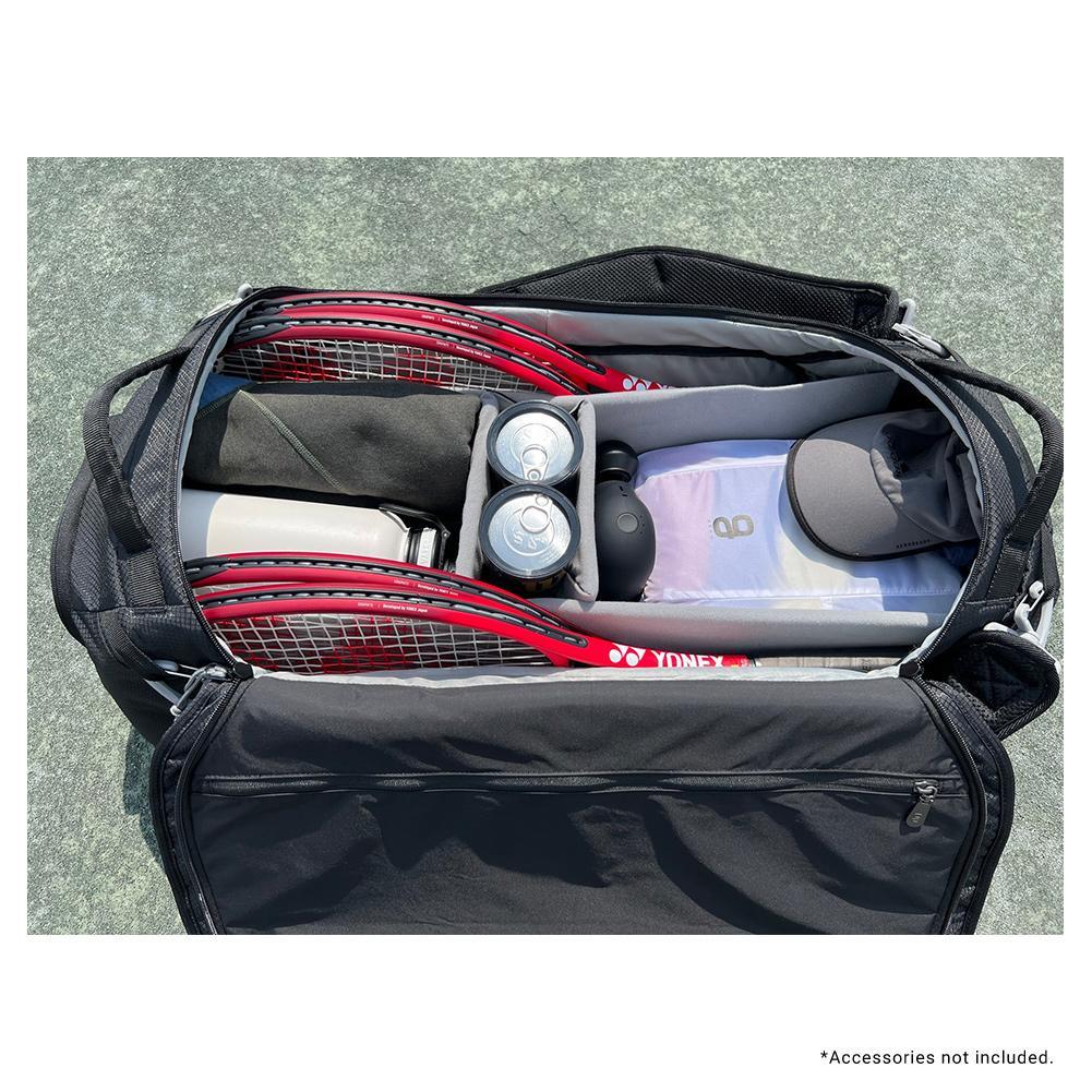 Axiom 9 Pack Tennis Duffel Bag - Large Black Sports Gym Bag for Tennis, Basketball & Travel | Perfect for Athletes, Gym Enthusiasts & Weekend Getaways