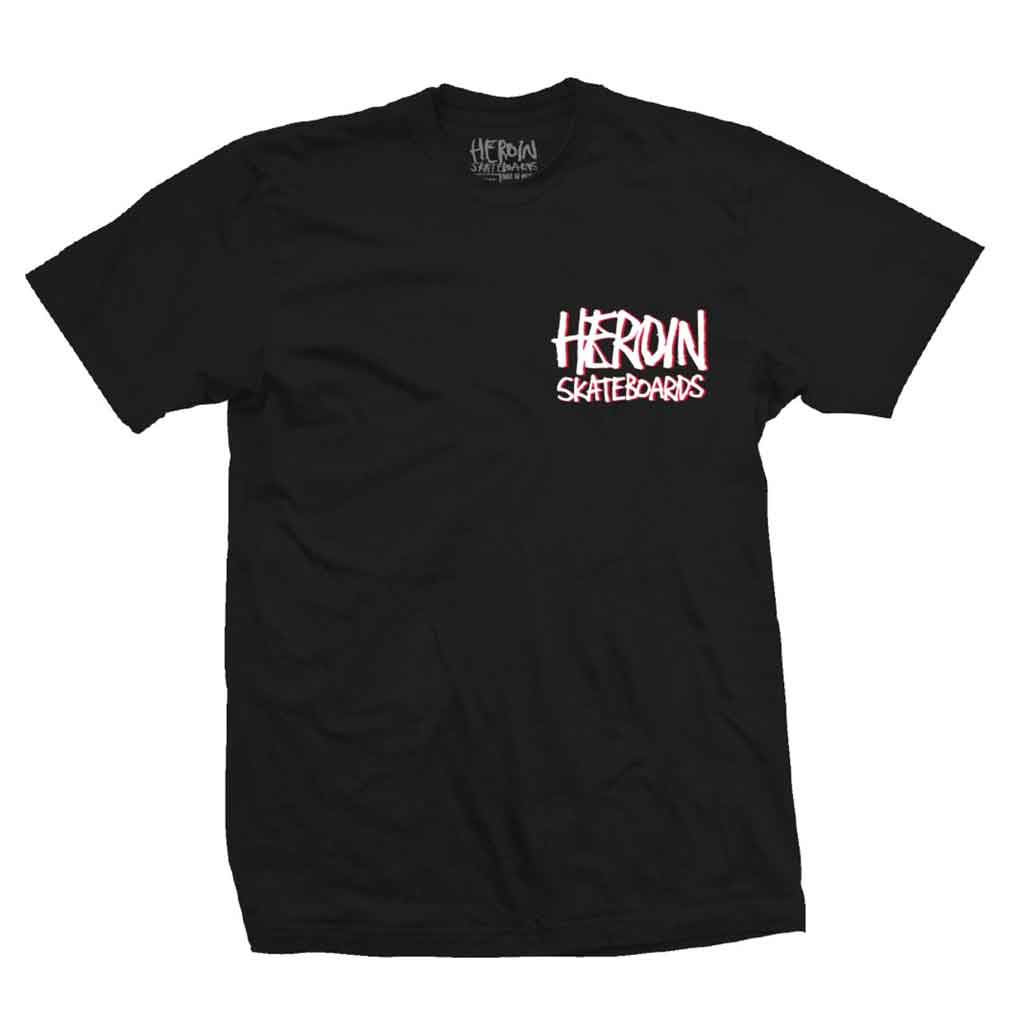 Heroin Curb Killer T-Shirt - Black | Trendy Graphic Tee for Men & Women | Perfect for Concerts, Streetwear & Casual Outfits