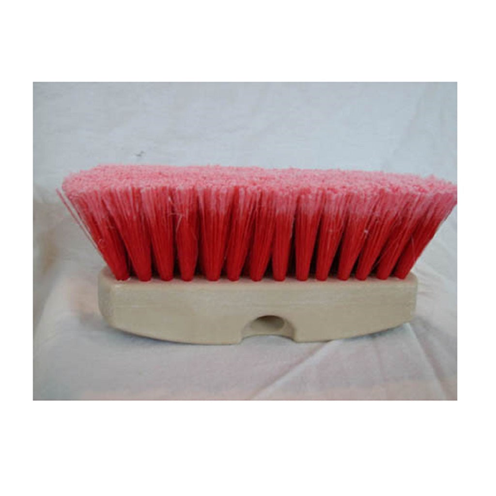 High Chemical Resistance Red Medium Soft Polystyrene Flow Through Brush for Cement Trucks & Aggressive Cleaning – Ideal for Industrial Cleaning, Concrete Mixers & Heavy-Duty Surface Scrubbing