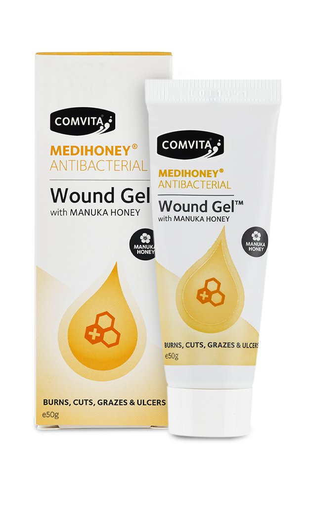 Comvita Medihoney Wound Gel - Natural Antibacterial First Aid Ointment for Burns, Cuts & Skin Irritations | Promotes Healing & Soothes Skin | Perfect for Home, Travel & Emergency Kits