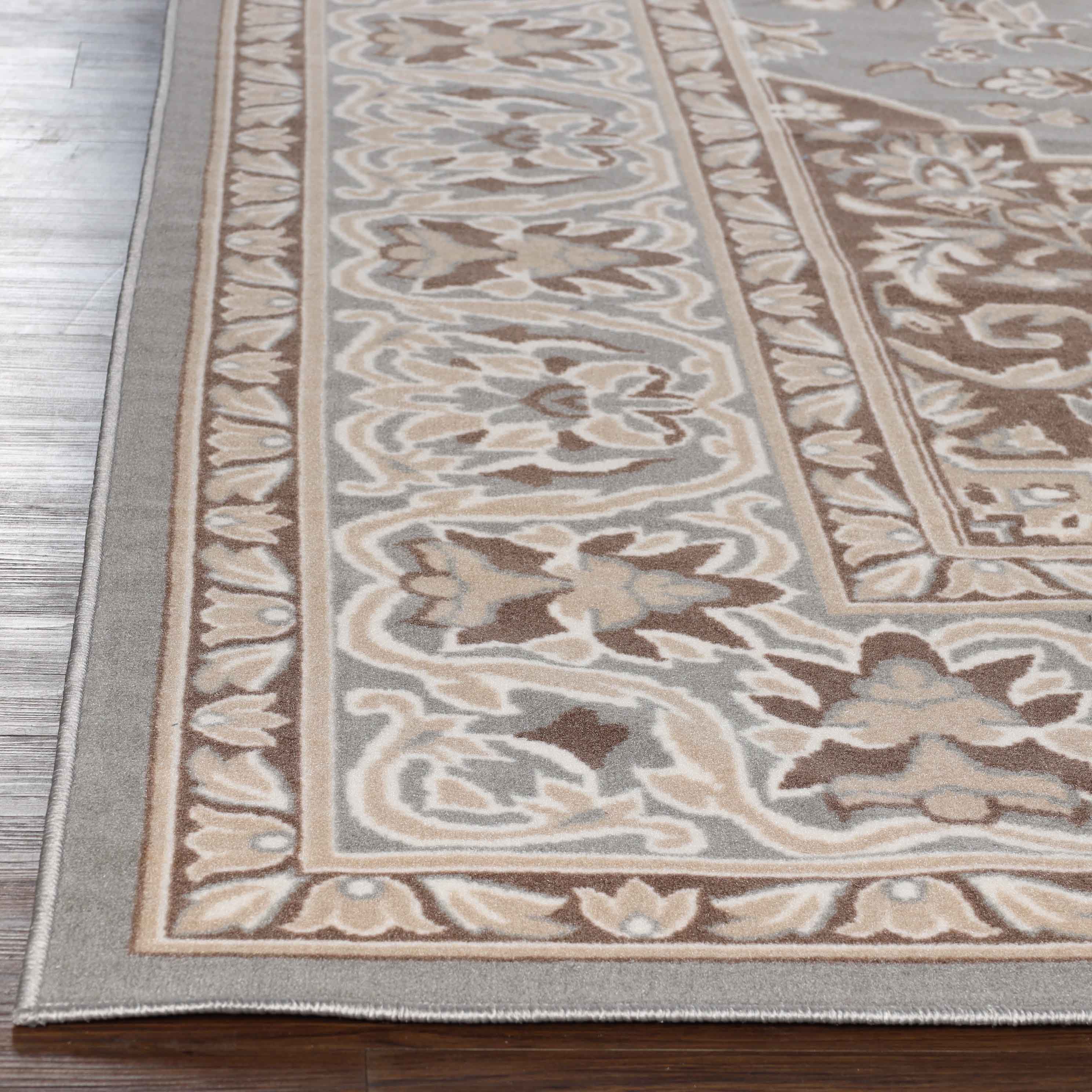 Glendale Traditional Floral Medallion Indoor Area Rug - Non-Slip Living Room Carpet, Bedroom Runner, Hallway Decor | Soft & Durable Home Floor Mat for Cozy Interior Design