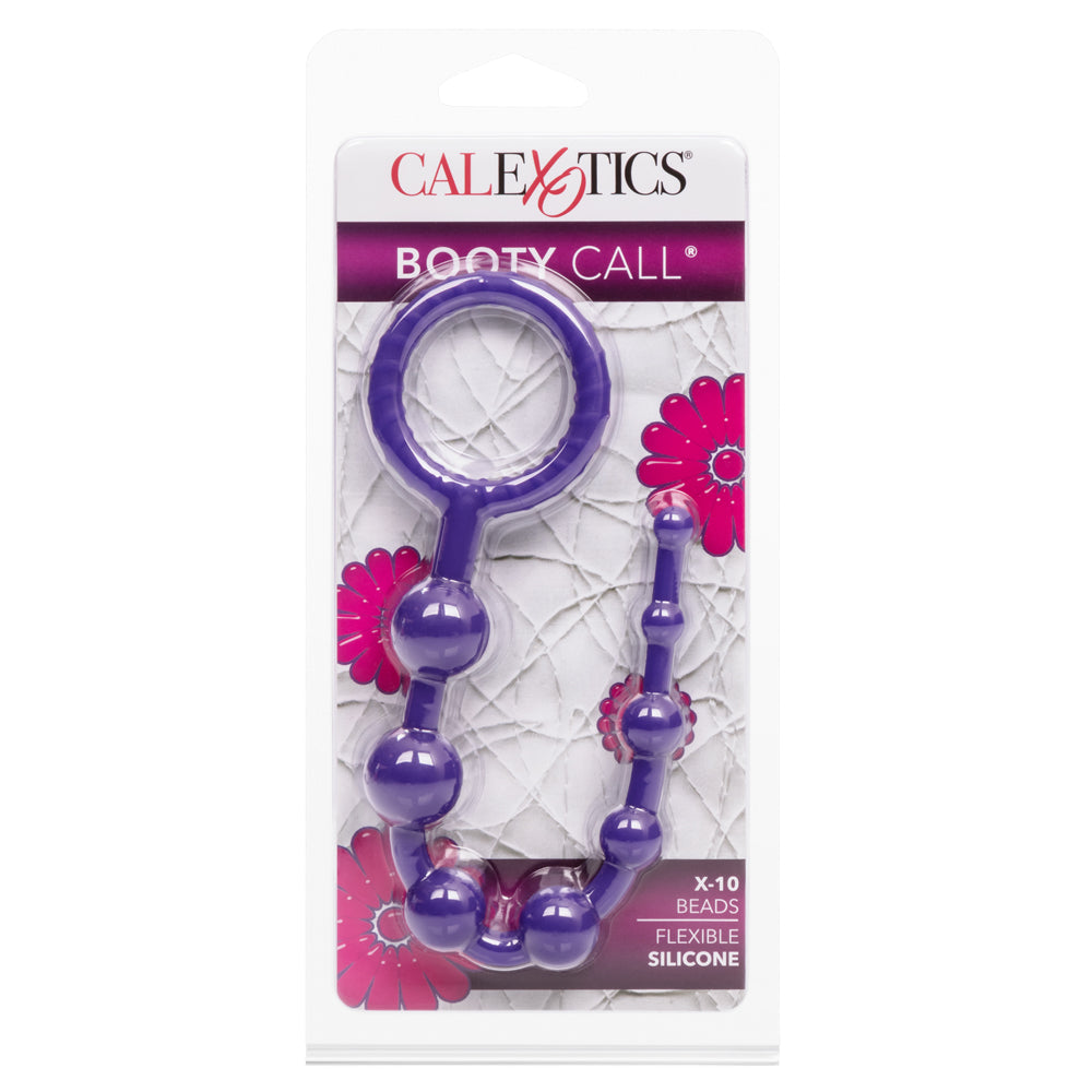 Booty Call X 10 Silicone Anal Beads for Couples - Flexible & Body-Safe Adult Toy for Anal Play, BDSM & Sensual Exploration - Perfect for Beginners & Experienced Users