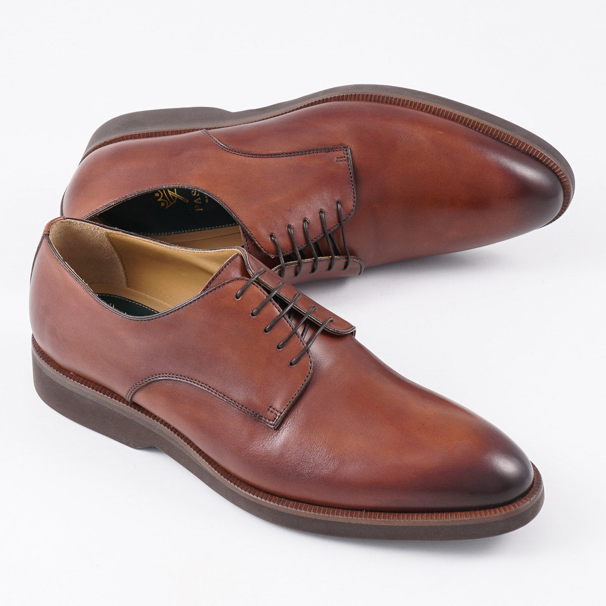 Pastori 'Claudius' Men's Premium Calf Leather Derby Shoes - Handcrafted Italian Dress Shoes for Business, Office & Formal Occasions