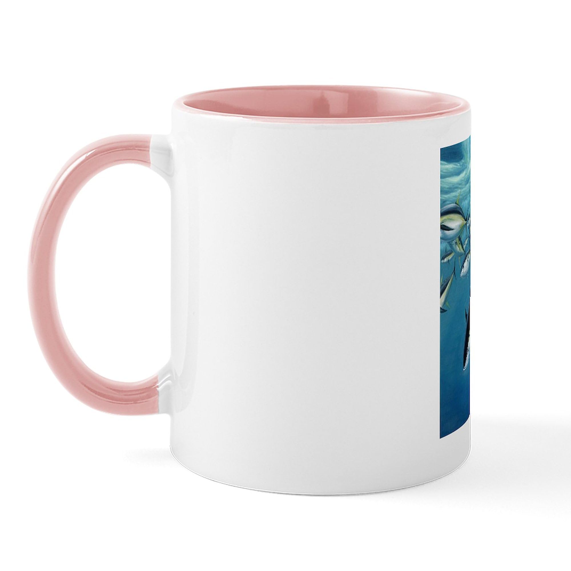 Bluefin Tuna Ceramic Coffee Mug 11 oz (325 ml) - Funny Fish Design for Tea & Hot Drinks - Perfect Gift for Marine Life Lovers, Office Use & Home Decor