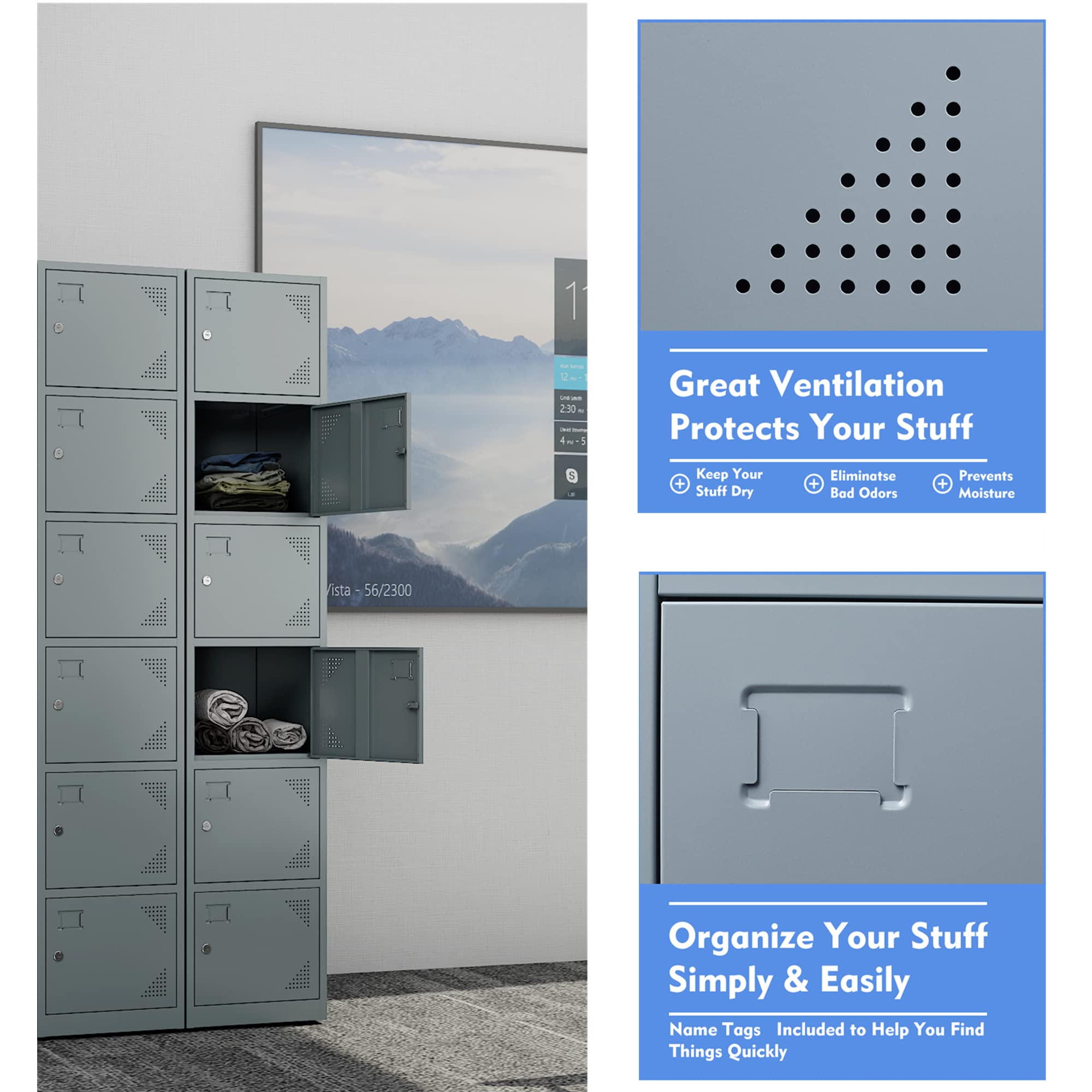 Yizosh 6-Door Metal Locker - 71