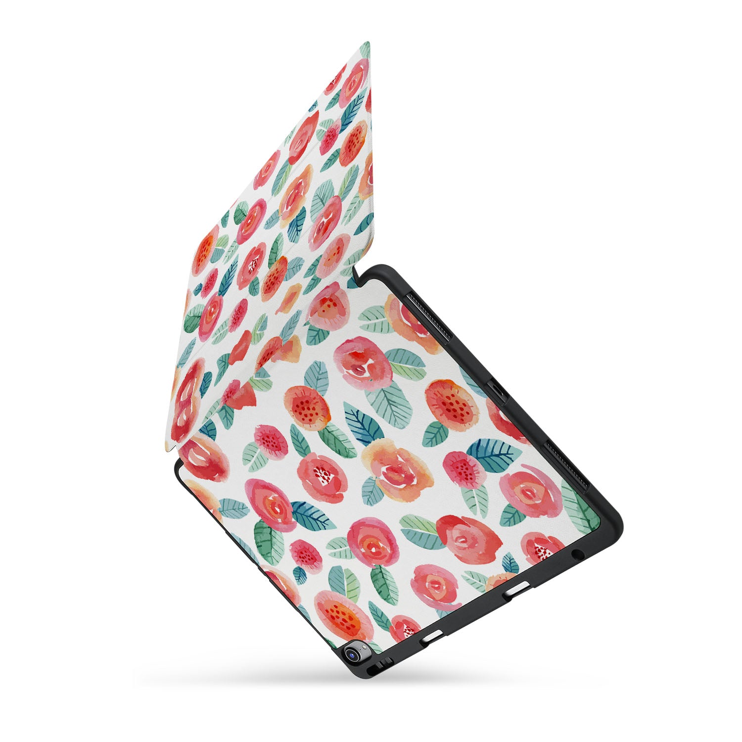 Premium iPad Trifold Stand Case with Auto Sleep/Wake - Rose Gold | Slim Protective Cover for iPad 6th/7th/8th/9th Gen | Perfect for Work, Study & Travel