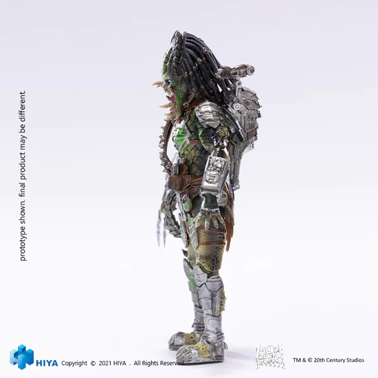 1/18 HIYA 5inch Action Figure - Exquisite Mini Series AVPR Battle Damage Wolf Predator Collectible Toy for Display & Play - Perfect for Movie Fans, Collectors & Gift Giving
