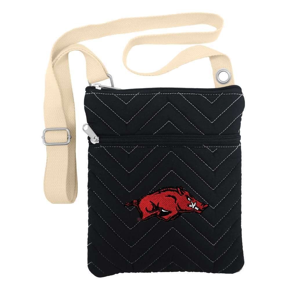 NCAA Chevron Stitch Crossbody Bag for Women - Stylish Shoulder Purse for College Sports Fans, Game Day & Casual Outings