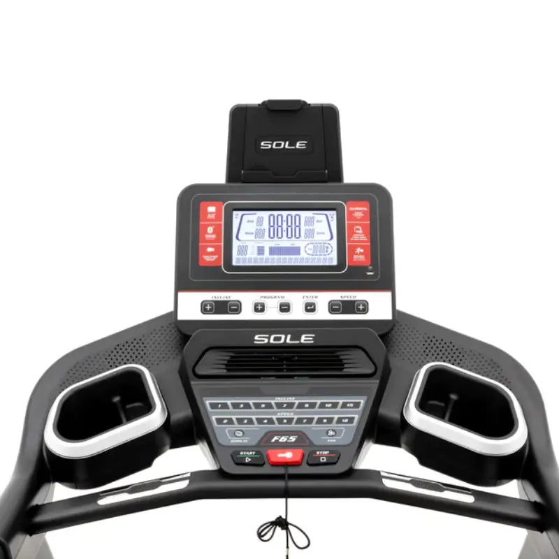 SOLE F65 Treadmill 2024 - Premium Folding Home Fitness Equipment with Powerful Motor & Cushion Flex Deck - Perfect for Home Gym, Cardio Workouts & Weight Loss Training