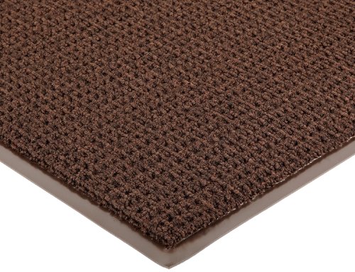 NoTrax 138 Uptown™ Vinyl Backed Entrance Mat - 3' x 6' Brown Indoor/Outdoor Doormat for Home, Office & Commercial Use - Waterproof, Durable & Non-Slip Floor Mat for High Traffic Areas