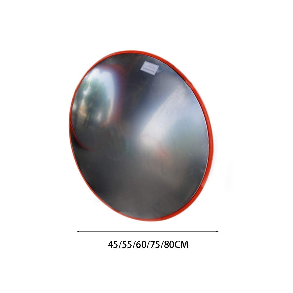 45-80cm Anti-Theft Convex Security Mirror - Shatterproof Plastic, Waterproof & Impact-Resistant for Malls, Parking Lots & Driveways (60cm Size)