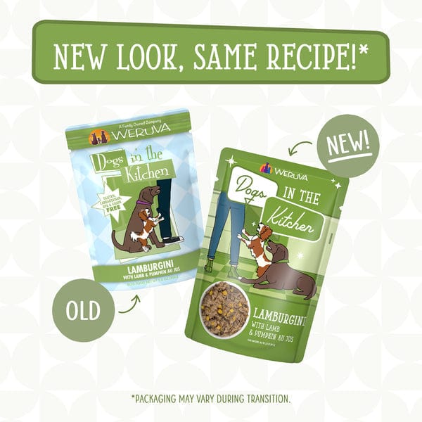 Premium Lamburgini Pouch Dog Food - Grain-Free, High-Protein Wet Food for Small & Medium Dogs - Perfect for Travel, Hiking & Daily Meals