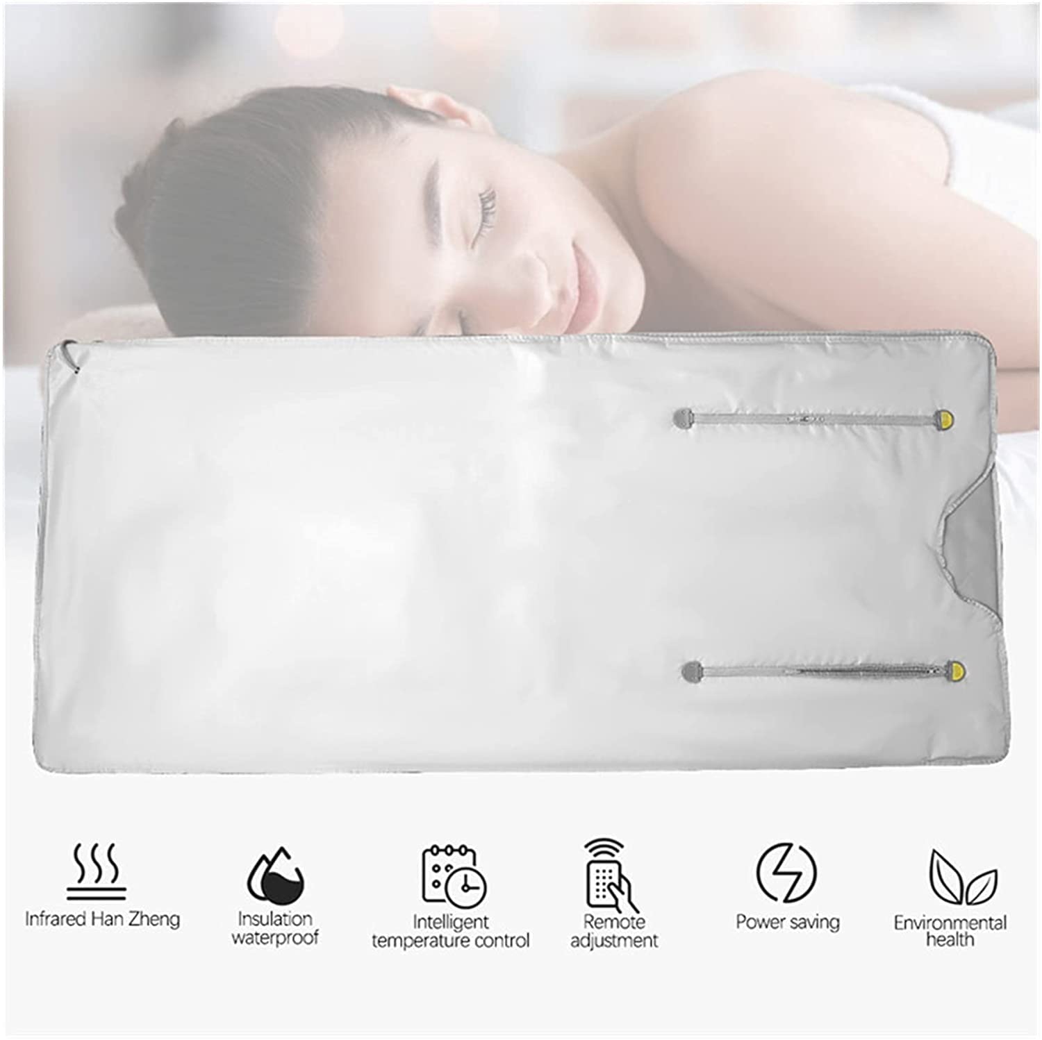 Infrared Sauna Blanket for Home Spa - Portable Wearable Sauna Therapy for Weight Loss, Detox & Anti-Aging - Digital Oxford Body Shaper Fitness Machine for Relaxation & Wellness