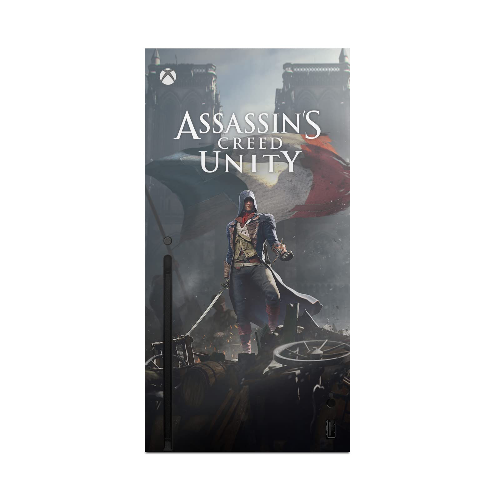 Officially Licensed Assassin's Creed Arno Dorian French Flag Unity Vinyl Sticker Decal - Compatible with Xbox Series X Console & Controller - Gaming Skin Cover for Enhanced Protection & Style - Perfect for Gamers & Collectors