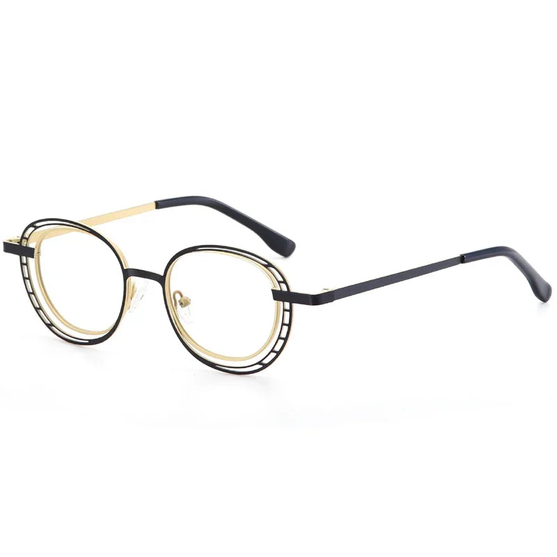 Aror Unisex Full Rim Oval Square Titanium Eyeglasses 45529 - Lightweight Durable Frame for Reading, Work & Fashion - Trendy Eyewear for Men & Women