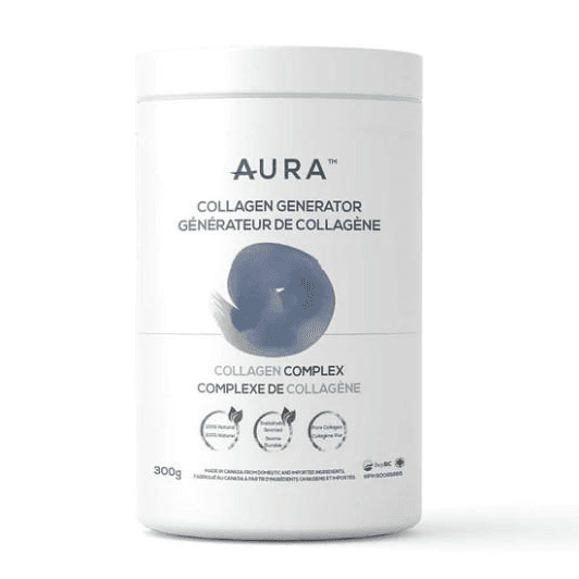 Premium Aura Collagen Generator 300g - Hydrolyzed Collagen Peptides for Skin, Hair & Nails - Supports Joint Health & Anti-Aging - Perfect for Smoothies, Coffee & Daily Wellness Routine