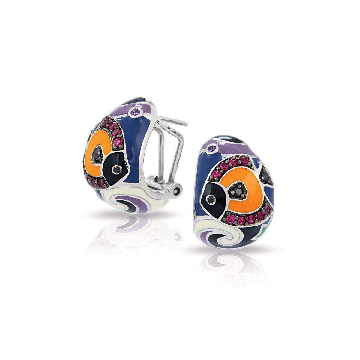 Belle Etoile Under the Sea Black Earrings for Women - Elegant Ocean-Inspired Jewelry for Parties, Weddings & Special Occasions