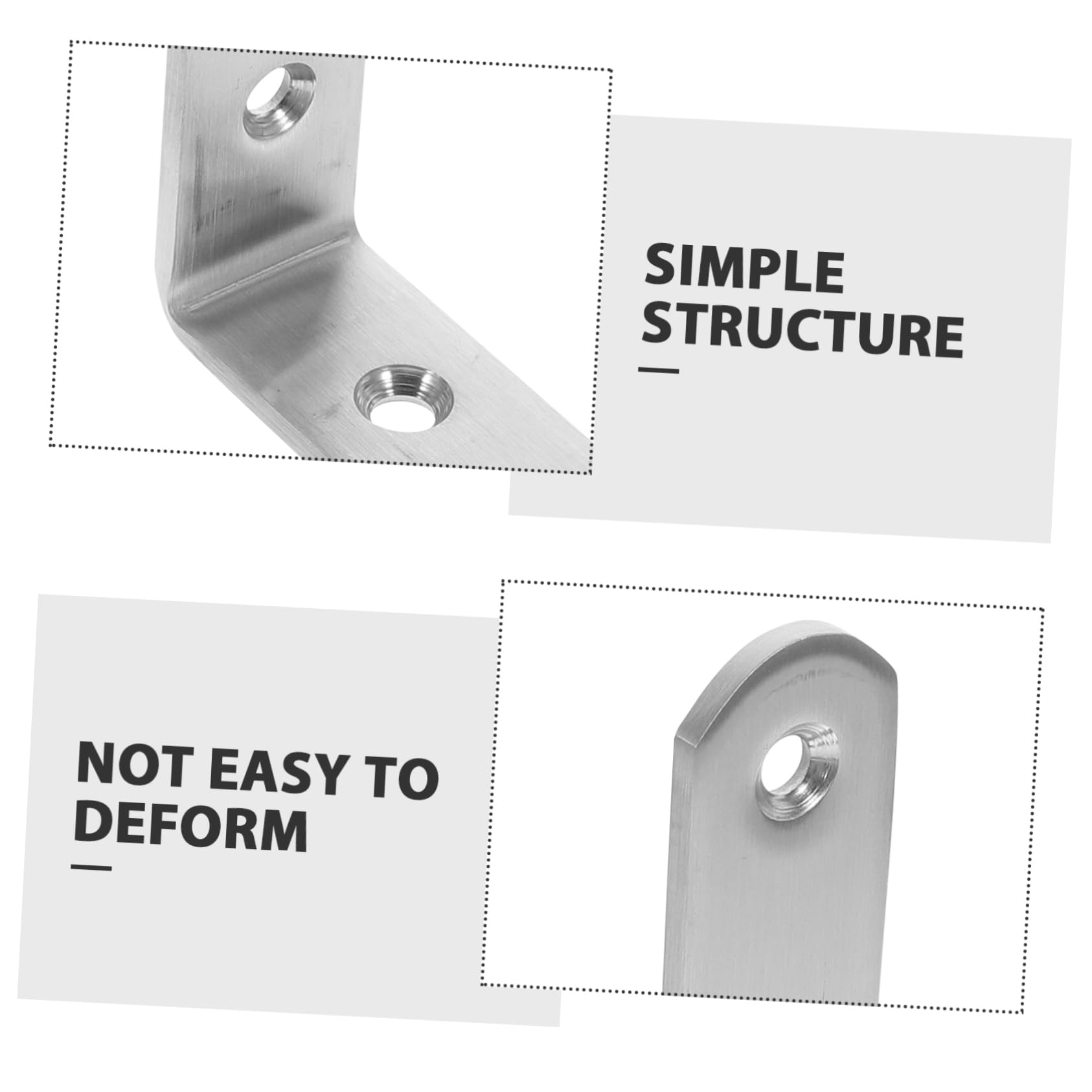 ULDIGI 2-Pack Anti-Tip Furniture Anchors - Heavy Duty Bookcase Cabinet Wall Mounting Kit for Baby Proofing & Child Safety - Easy No-Drill Installation for Shelves, Dressers & Home Furniture