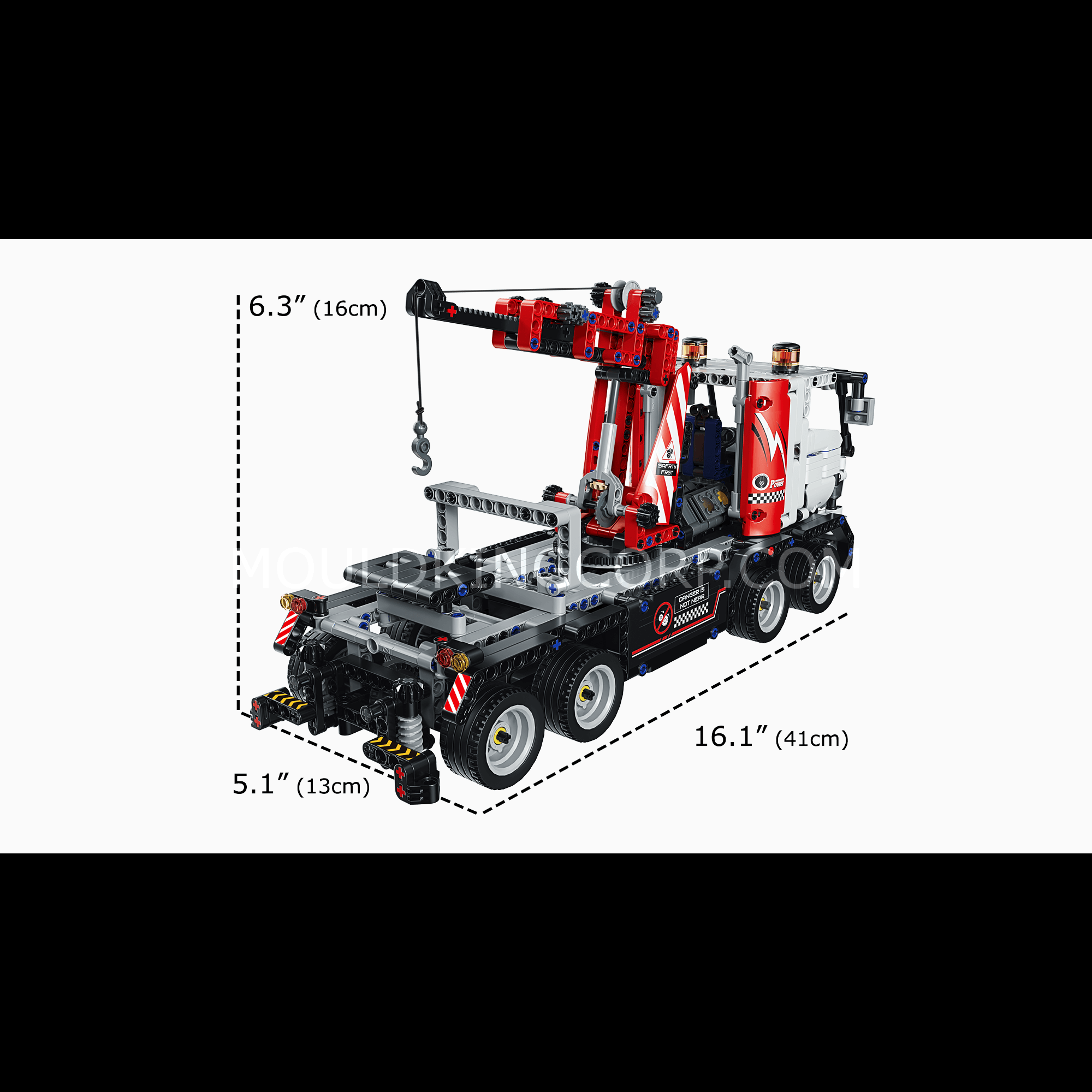 MOULD KING 15027 Remote Control Tow Truck Building Set - 938 PCS STEM Toy for Kids & Adults | Construction Vehicle Model Kit for Play, Display & Collecting | Birthday Gift Idea for Boys & Girls