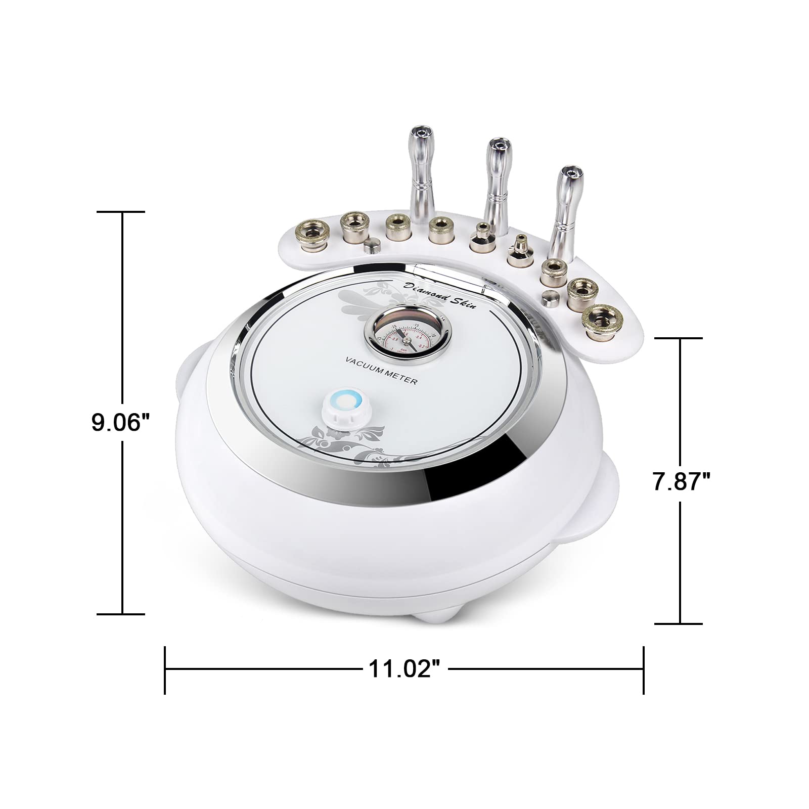 Professional 3-in-1 Diamond Microdermabrasion Machine for Face - 65-68cmHg Vacuum Suction Blackhead Remover & Hydrating Spray - At-Home Facial Skin Care Device for Acne, Wrinkles & Glowing Skin | Salon-Quality Beauty Equipment for DIY Spa Days & Professional Treatments