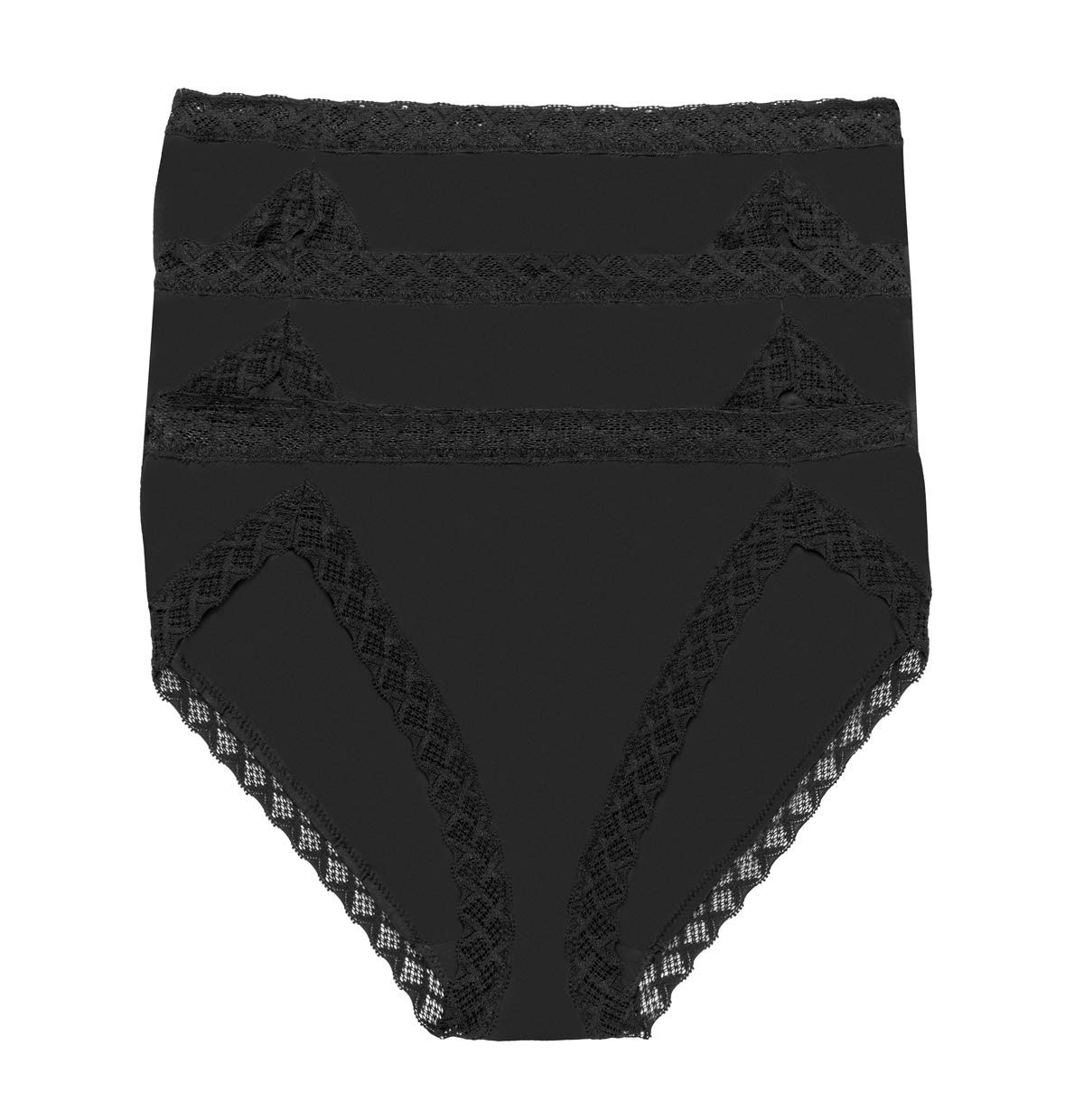 Natori Women's Bliss French Cut Underwear 3-Pack - Soft Cotton Briefs for Everyday Comfort | Perfect for Work, Travel & Lounge Wear