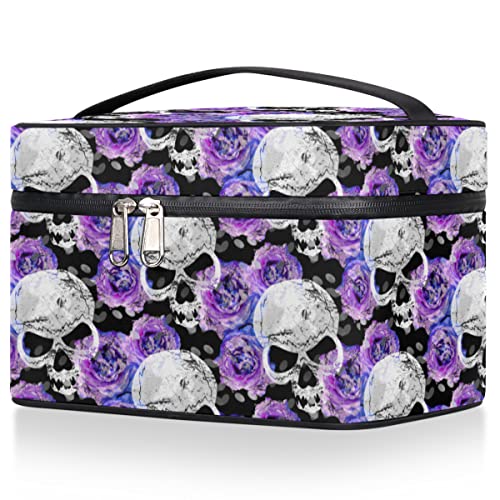 Skull Purple Rose