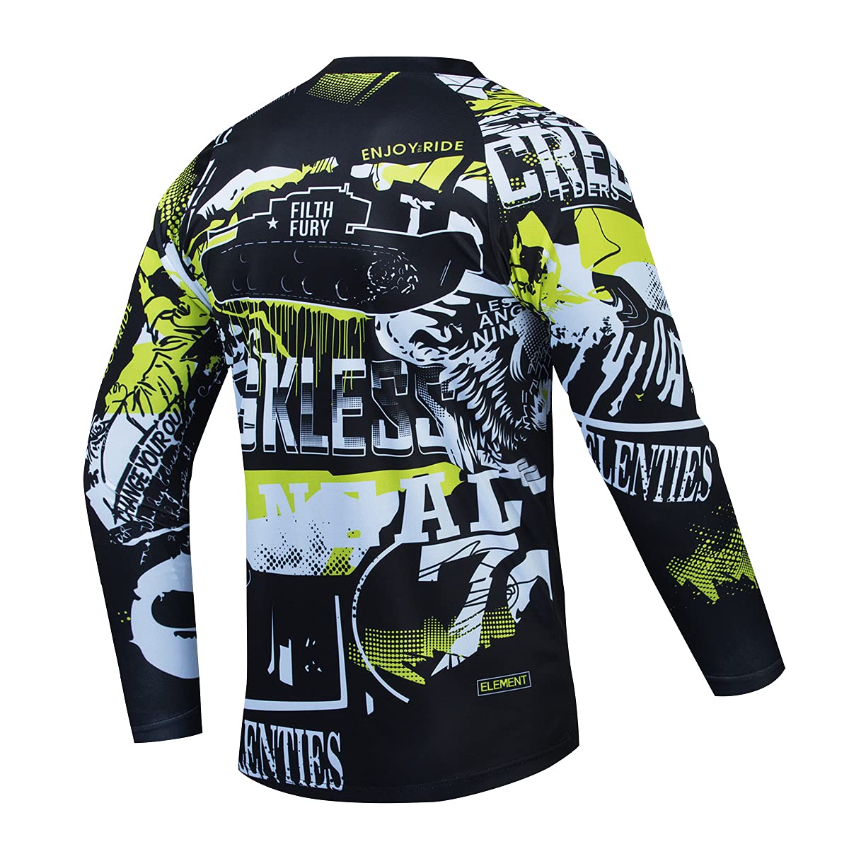 **Men's Long Sleeve Mountain Bike Jersey - Breathable Cycling Shirt for Downhill & Off-Road Racing - Perfect for Trail Riding and Outdoor Adventures**