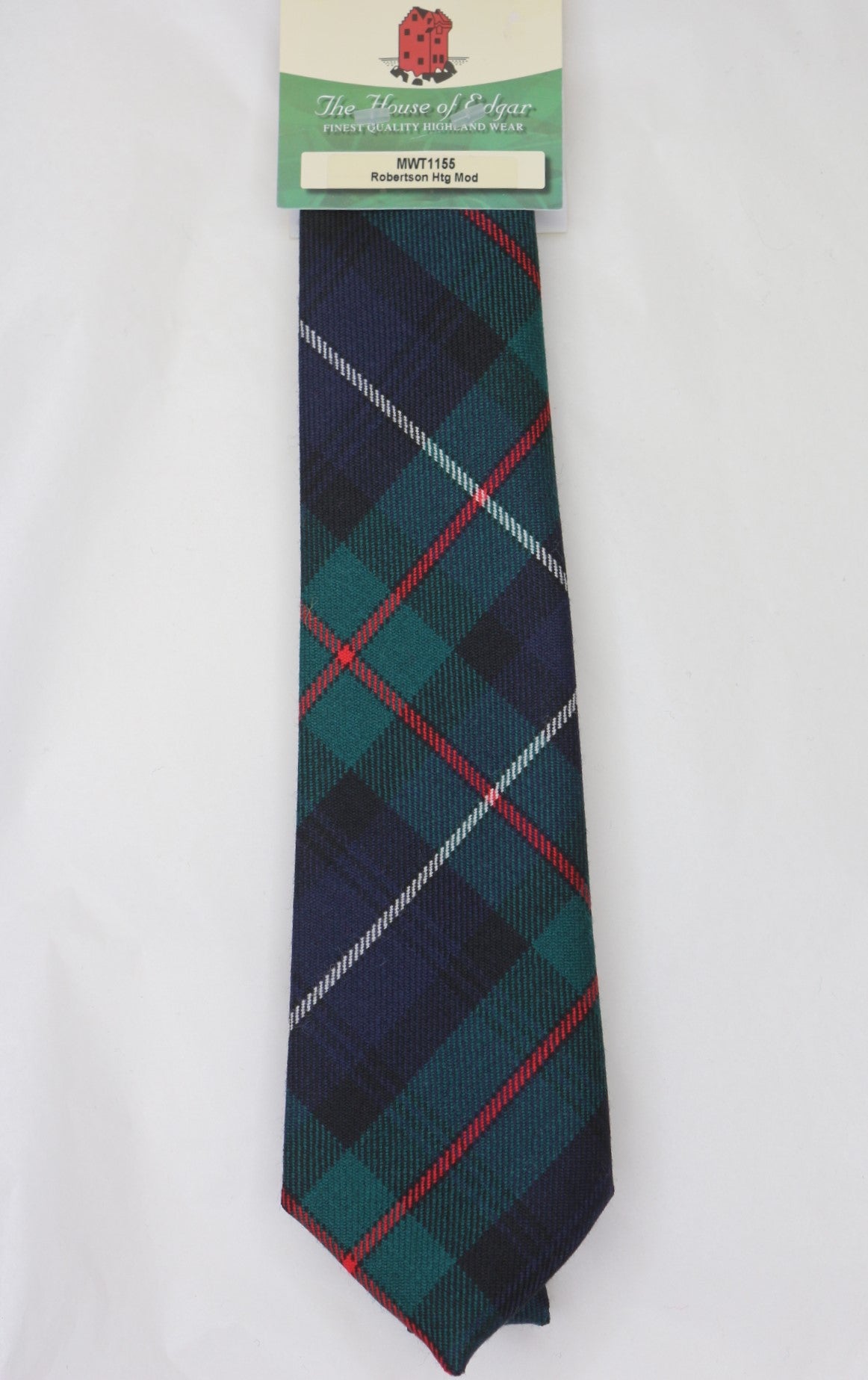 Robertson Modern Hunting Tartan Tie for Men - Classic Scottish Plaid Necktie for Formal Events, Weddings & Office Wear