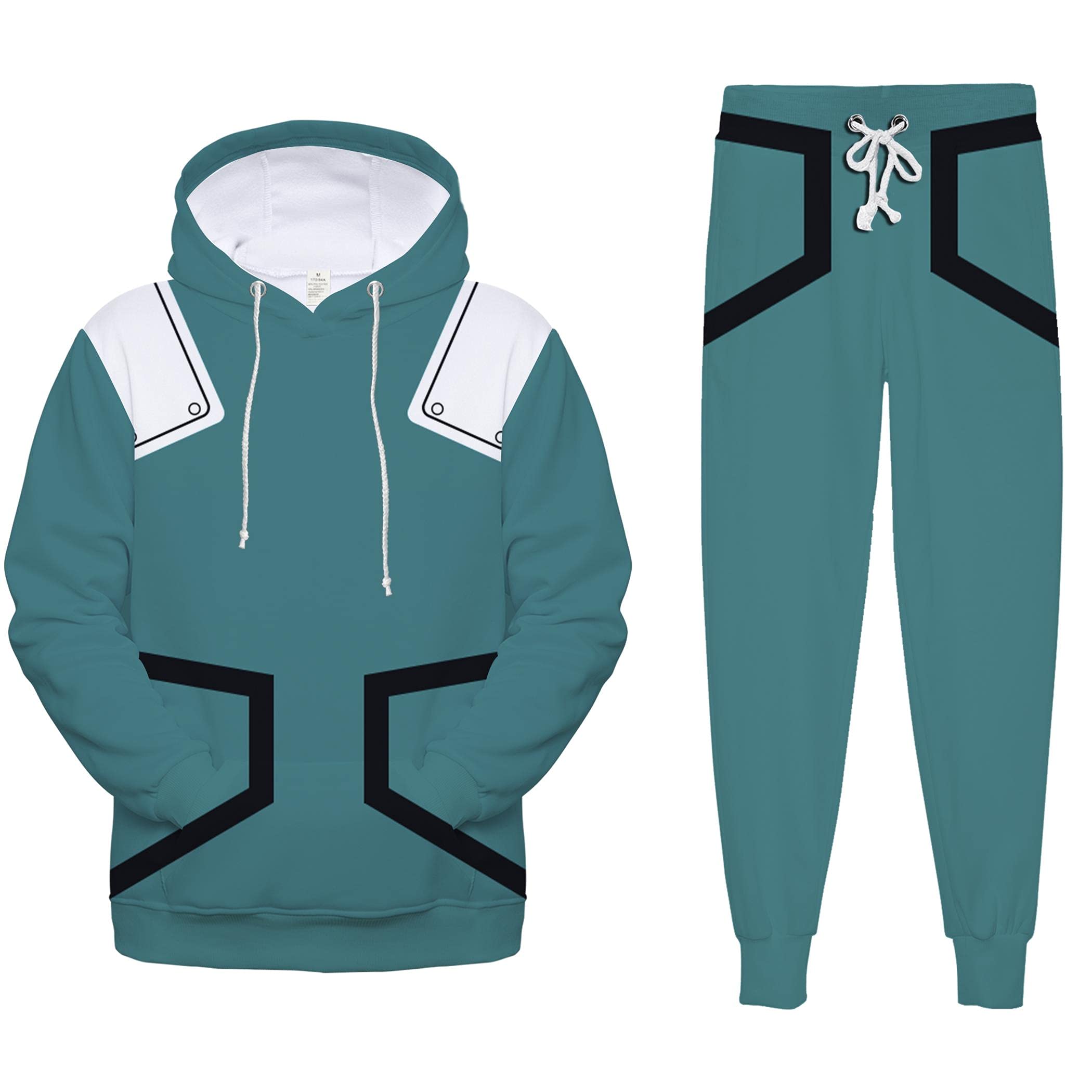 Anime 3D Printed Hoodie & Sweatpants Set for Women & Men - Trendy Pullover Hooded Sweatsuit Outfit | Perfect for Cosplay, Casual Wear & Anime Conventions