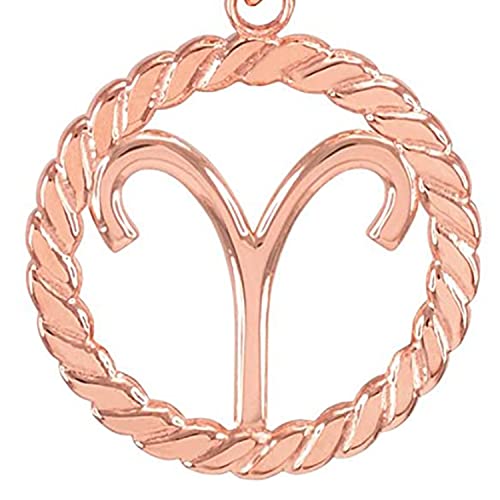 14k Rose Gold Aries