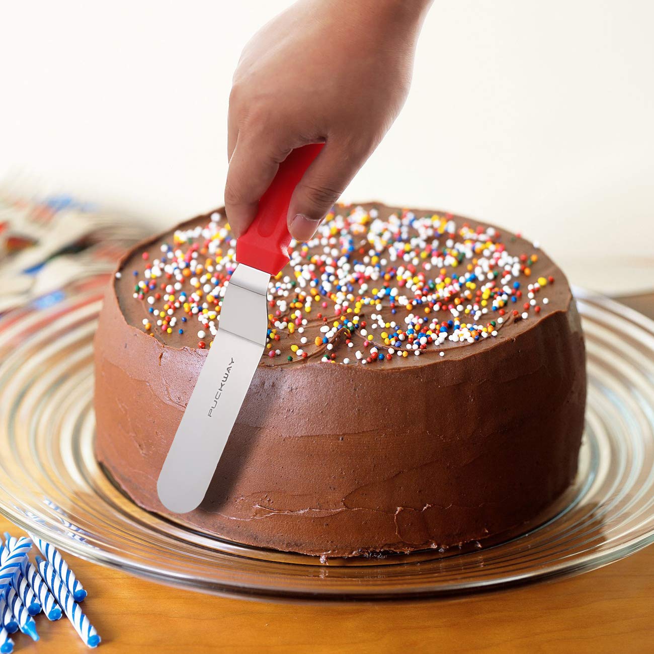 Stainless Steel Angled Icing Spatula Set - 6