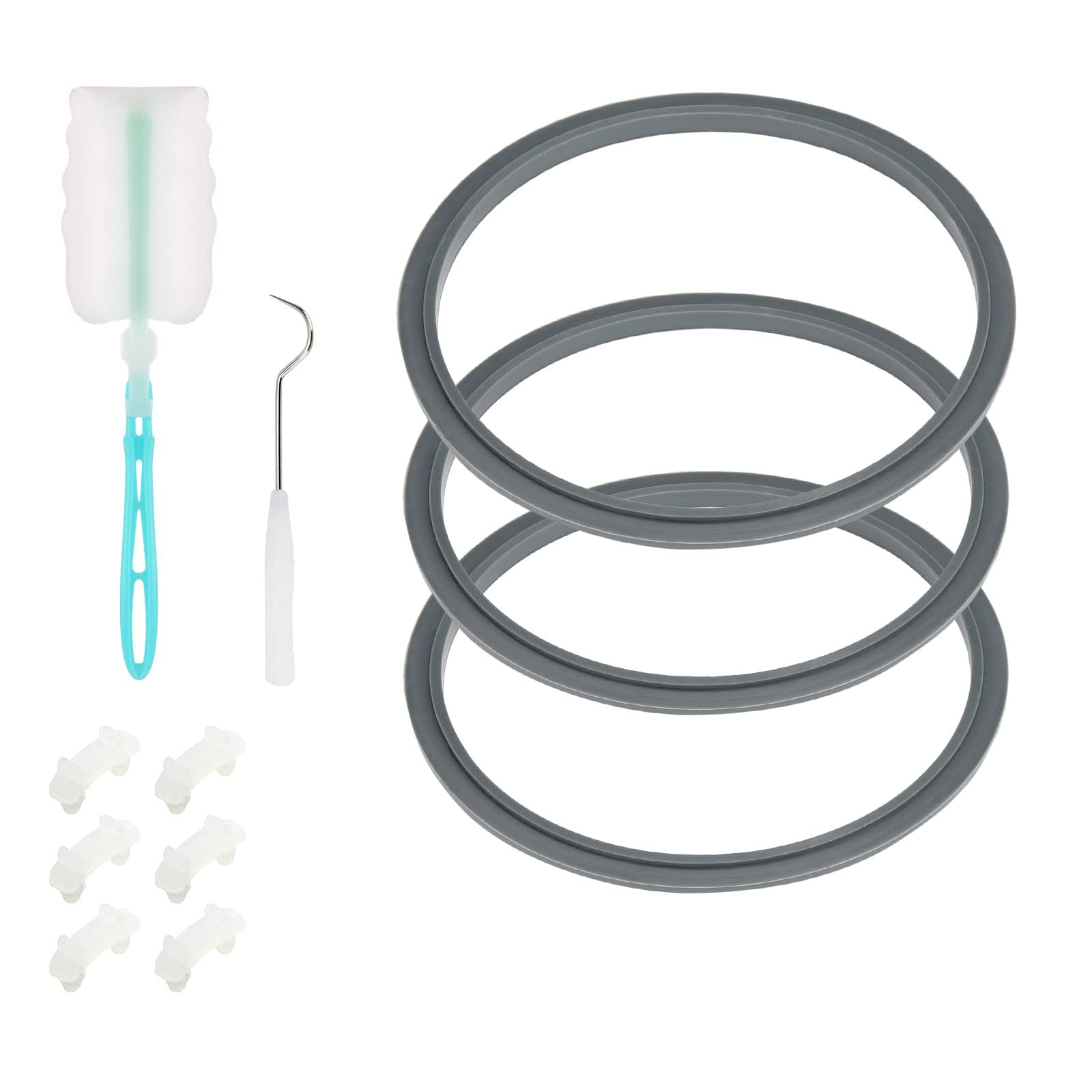 Nutribullet Blender Gasket Replacement Kit - 10 Pack Rubber O-Ring Seals & Shock Pads for 900W/600W Series - Compatible with Nutribullet Blades - Perfect for Smoothies, Juicing & Food Processing