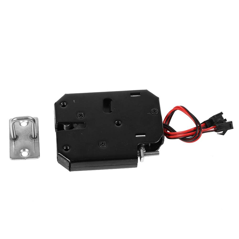 12V Electronic Cabinet Lock - Smart Electromagnetic Drawer Lock for Automatic Vending Machines & Security Systems | Heavy Duty Carbon Steel, Black | Ideal for Retail, Office & Home Security