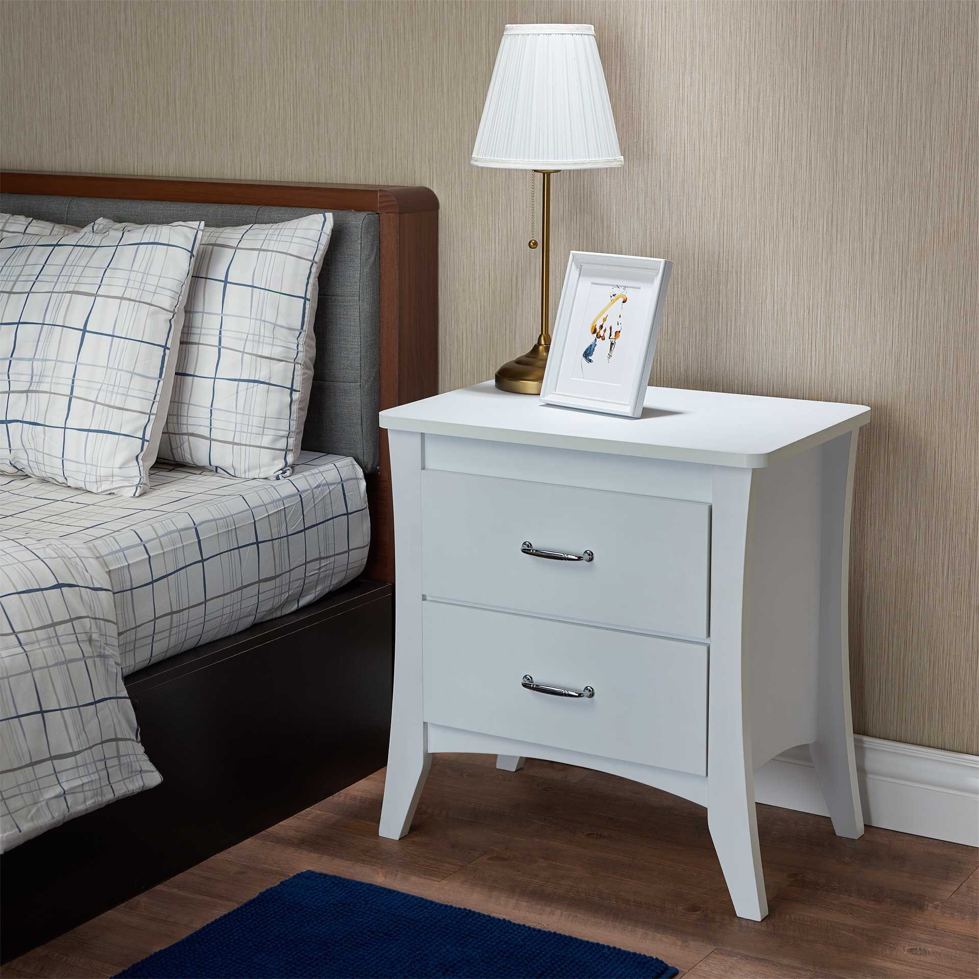 Modern Nightstands and Bedside Tables by HomeRoots - Stylish Multicolor Bedroom Furniture for Small Spaces, Apartment Living & Guest Rooms