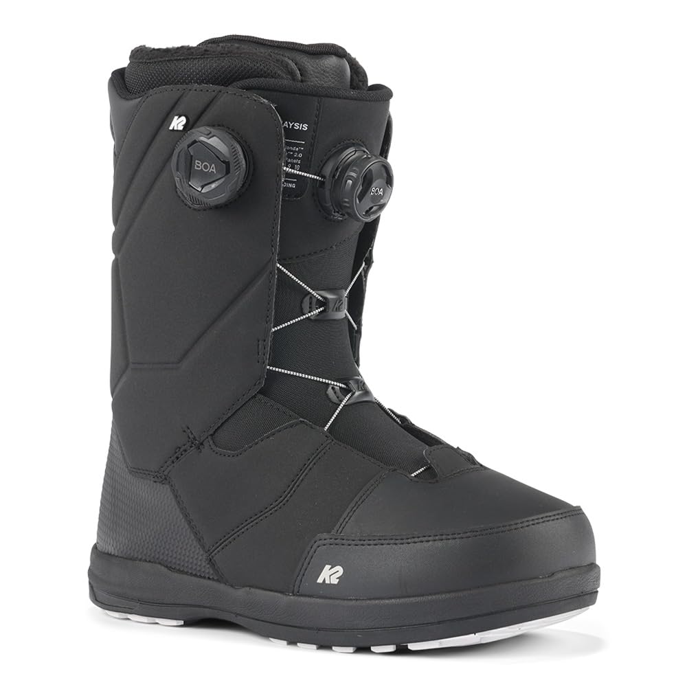 K2 Maysis Men's Snowboard Boots - Black, Size 13 | Waterproof Winter Snowboarding Boots for Men | Perfect for All-Mountain Riding & Freestyle Snowboarding