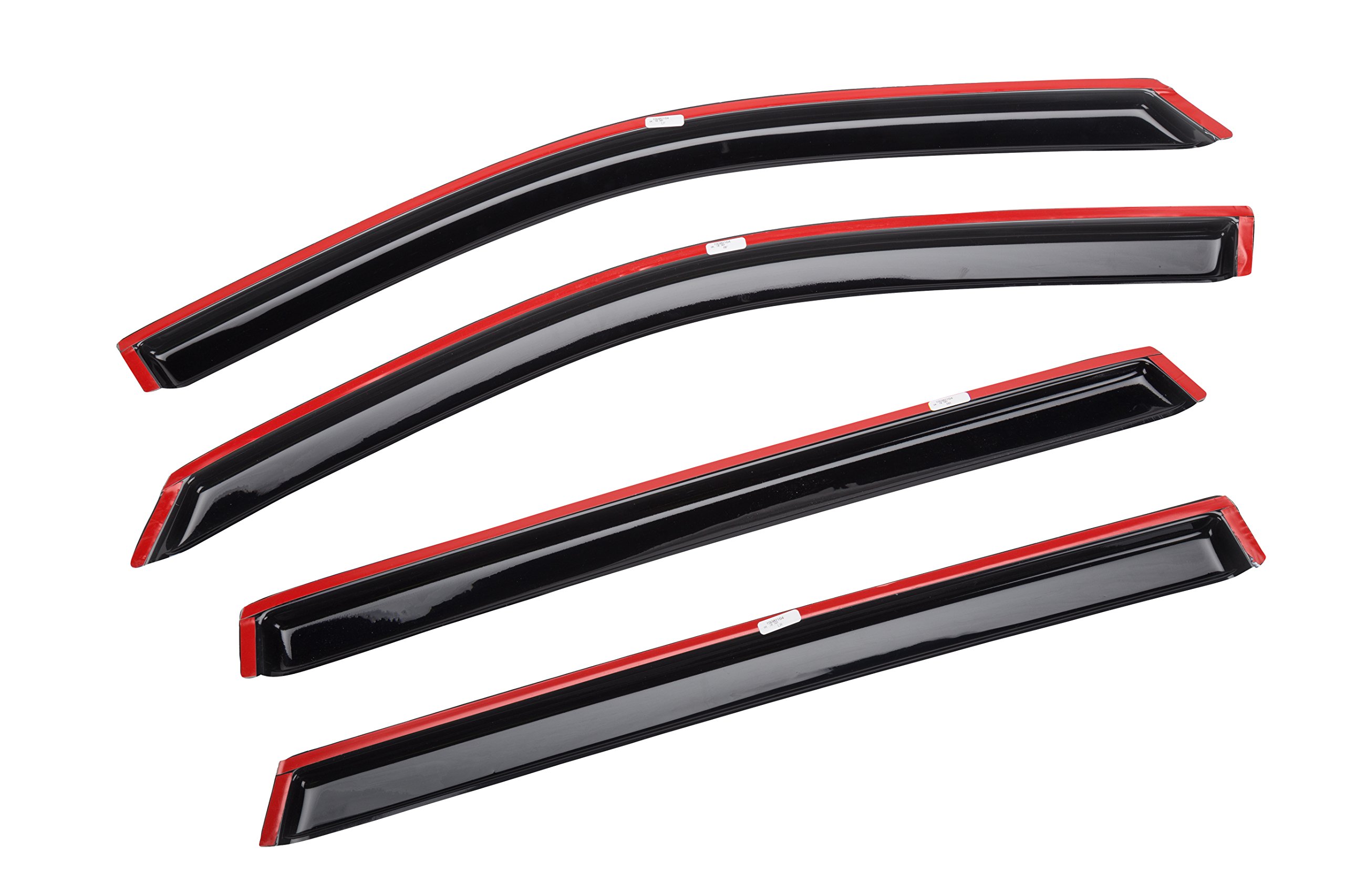 ACDelco GM Accessories 19202164 Smoke Black Tape-On Side Door Window Weather Deflector Set for Enhanced Vehicle Protection and Style