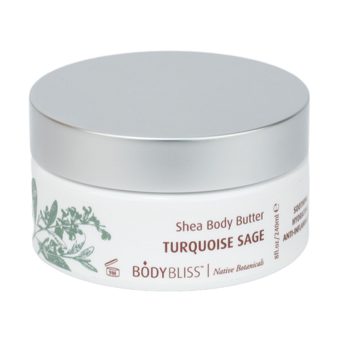 Organic Turquoise Sage Body Butter - Deep Moisturizing & Nourishing for Dry Skin - Perfect for Daily Hydration & Relaxation After Shower or Before Bed