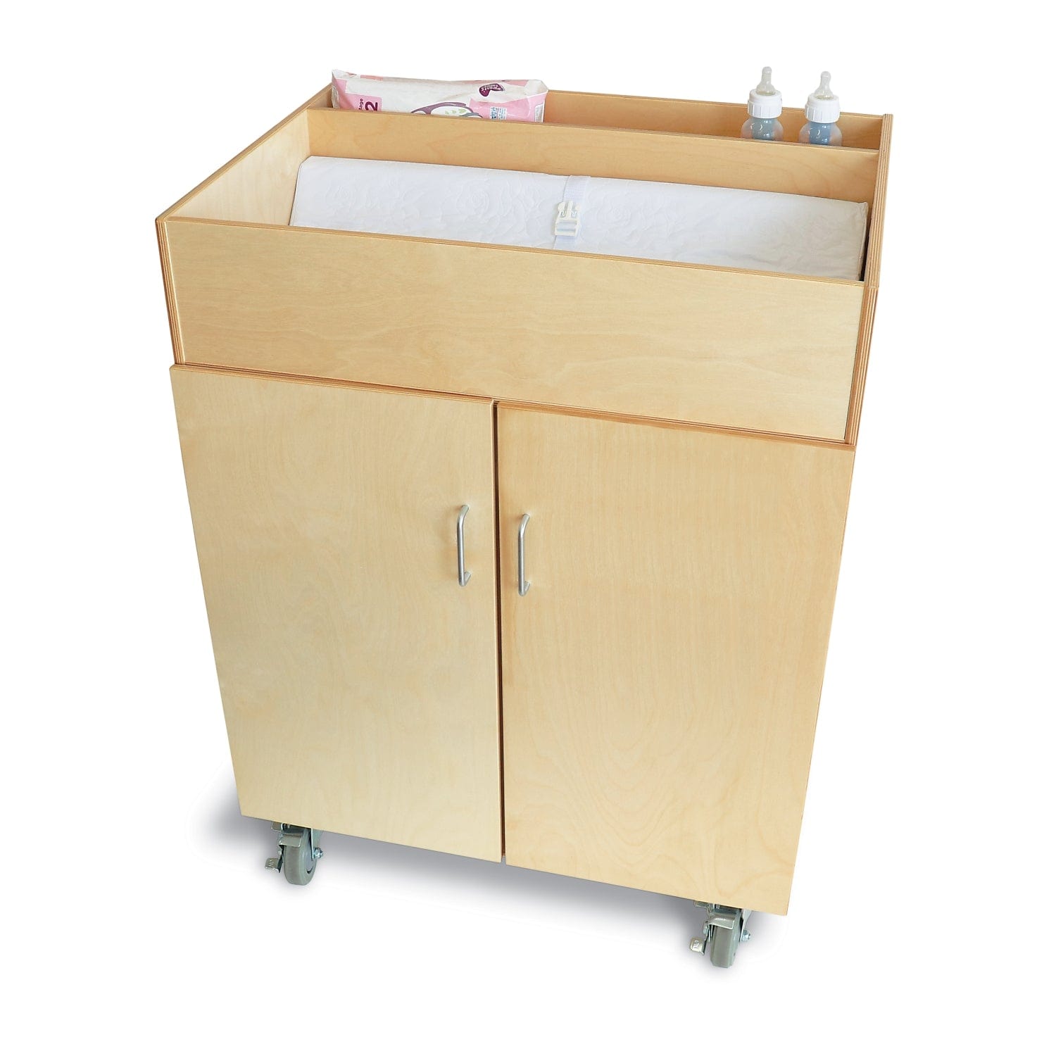 Whitney Brothers Easy Access Changing Cabinet - Durable & Adjustable Baby Changing Station for Daycare, Nursery & Home Use