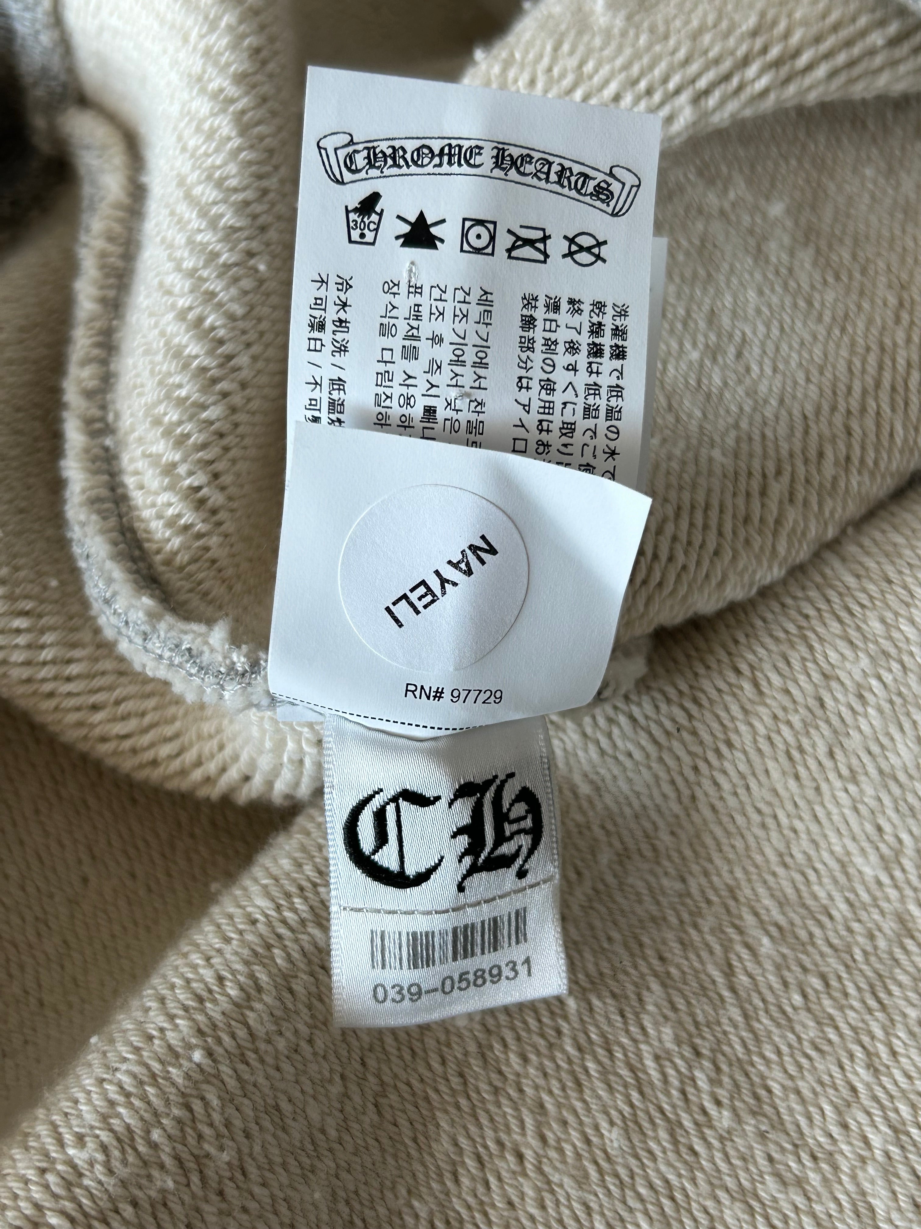 Chrome Hearts Grey & Black Triple Cross CH Logo Embroidered Hoodie for Men - Streetwear Fashion, Gothic Style, Casual Wear for Everyday Outfits & Urban Lifestyle