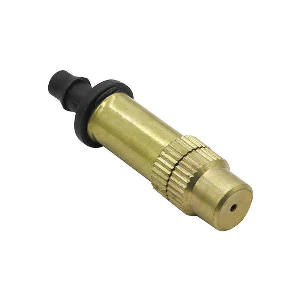 100 Pcs Copper Garden Watering Sprinkler - 4/7mm Hose Connector for Agriculture Greenhouse, Atomized Spray Cooling | Perfect for Lawn Irrigation, Plant Hydration & Outdoor Cooling Systems
